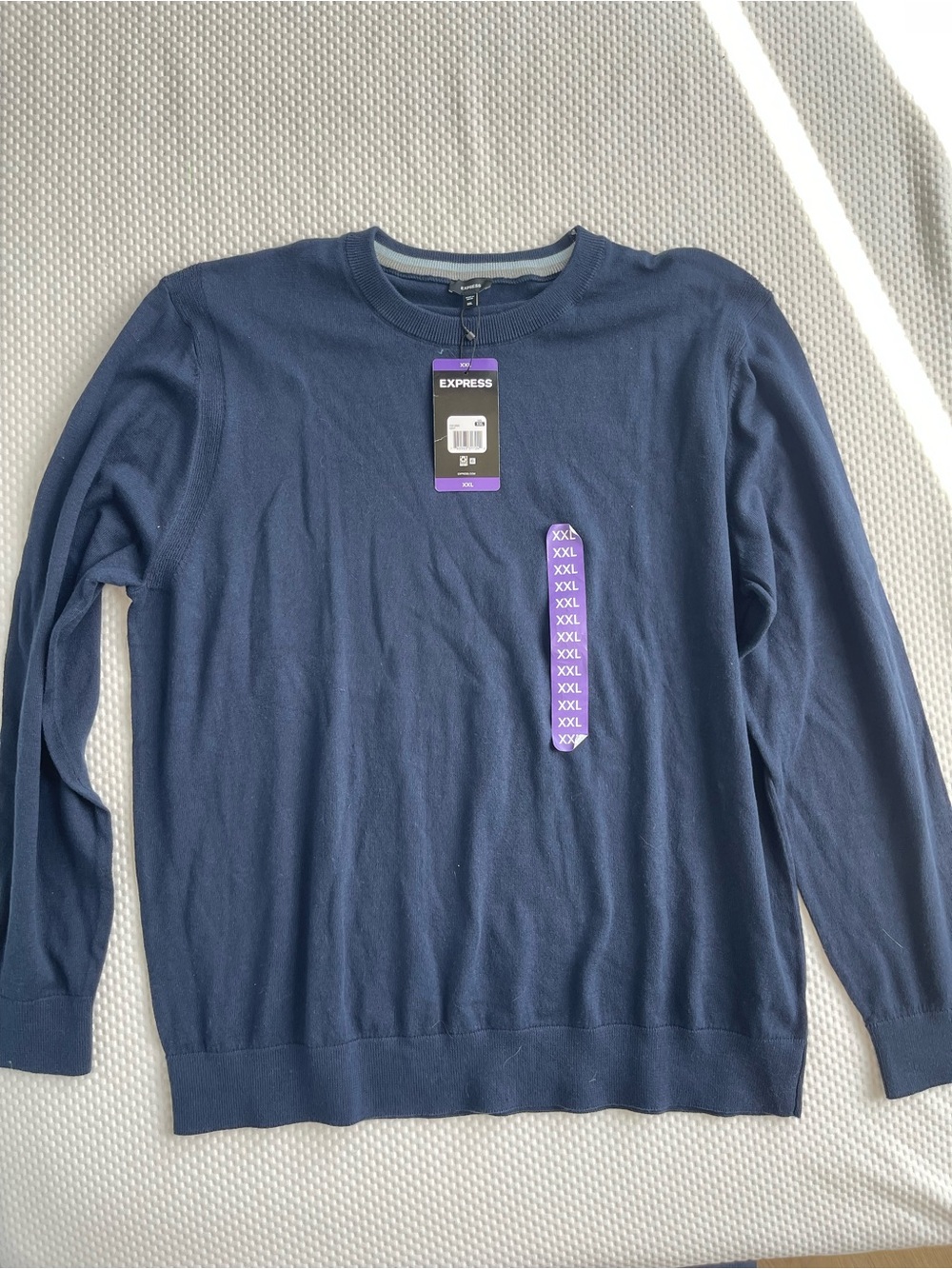 Express Men’s Crewneck Sweater - Navy Blue